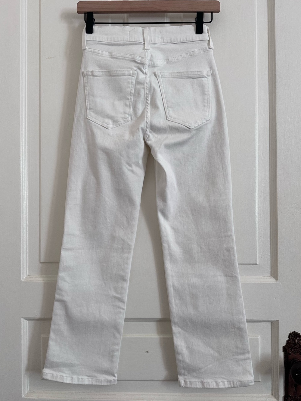 AYR The Pop Jeans White Straight Leg Size 24 S Short - Picture 3 of 7